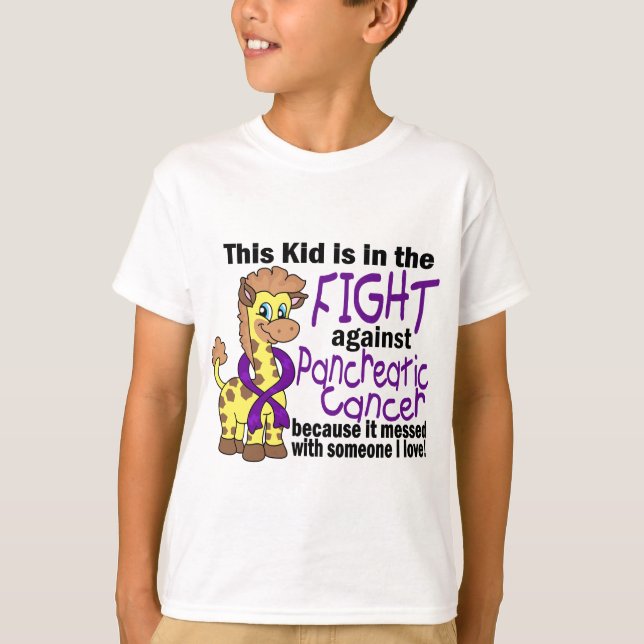 Kid In The Fight Against Pancreatic Cancer T-Shirt (Front)