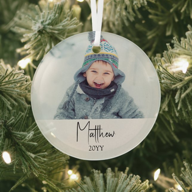 Kid keepsake Christmas Photo Ornament (Insitu)