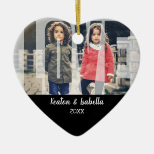 Kid Love  with DIY Photo and Text Ceramic Tree Decoration