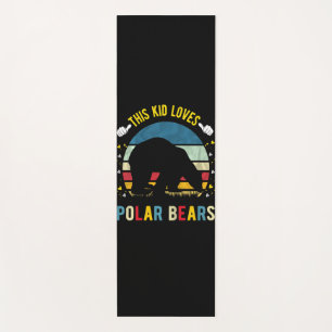 Kid Loves Polar Bears Boys And Girls Animal Lover Yoga Mat