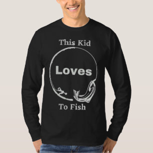 Kid Loves To Fish Boat Fishing Fishing Child Baseb T-Shirt