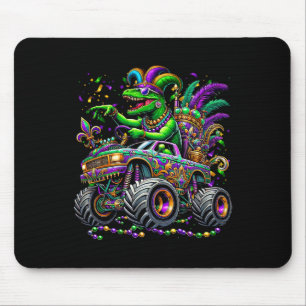Kid Mardi Gras Grawr Dinosaur Trex Monster Truck T Mouse Mat
