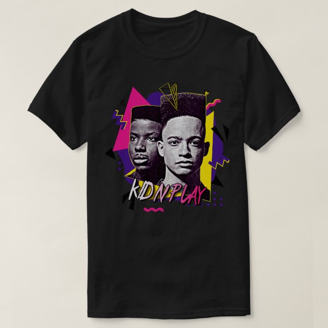 Kid N Play Retro 90s Graphic FanArt T-Shirt (Design Front)