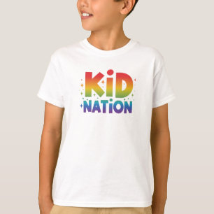 "Kid Nation" Text T-Shirt