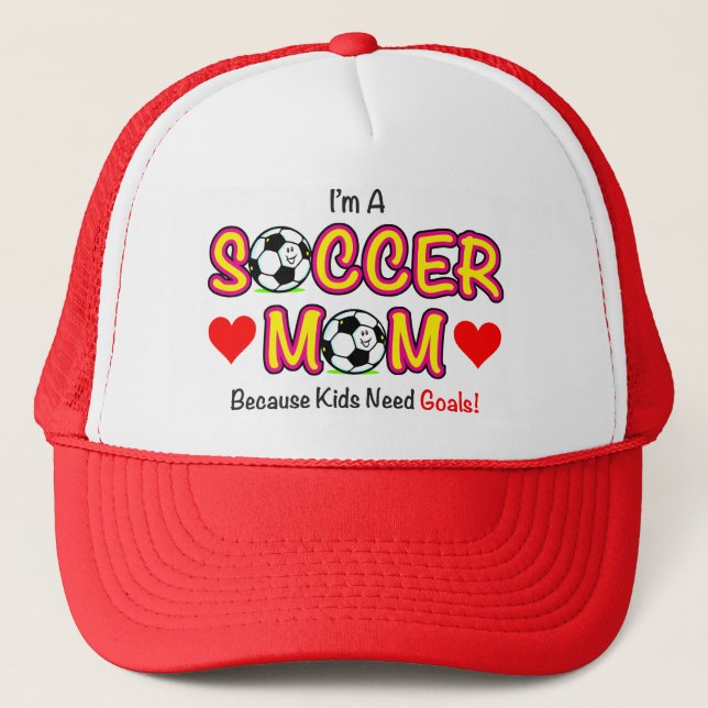 "Kid Need Goals" Soccer Mum Hat (Front)