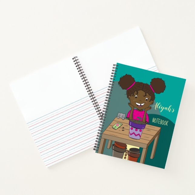 Kid personalised handwriting notebook (Inside)