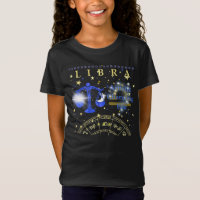 Kid Retro Libra Zodiac Traits T-Shirt