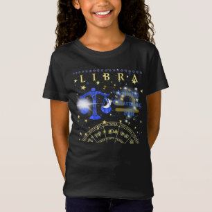 Kid Retro Libra Zodiac Traits T-Shirt