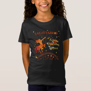 Kid Retro Sagittarius Zodiac Traits T-Shirt