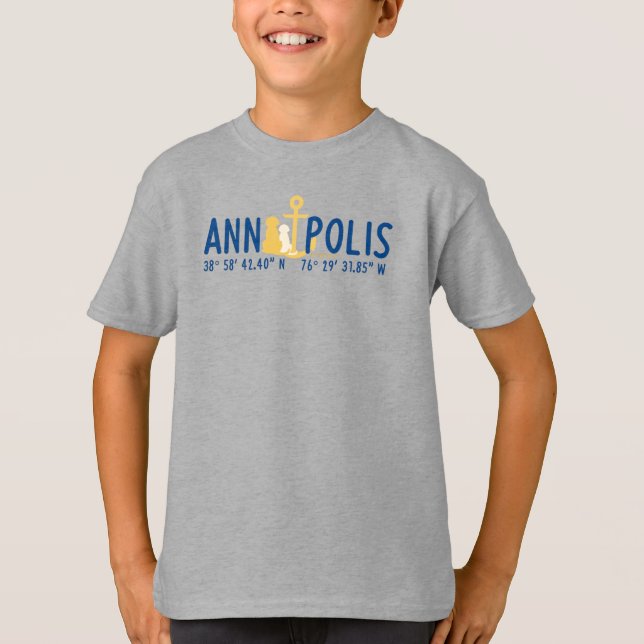 Kid’s Anchored In Annapolis T-Shirt (Front)