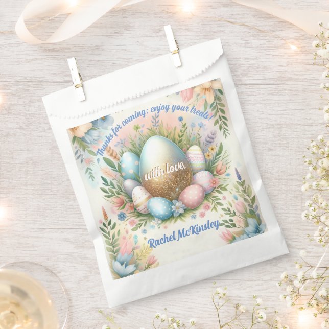 Kid’s Easter Egg Hunt Spring Birthday Party Favour Bags (Clipped)