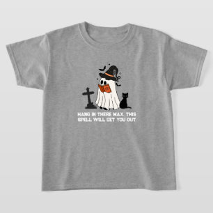 Kid’s Halloween T-Shirt – Cute Ghost Spell