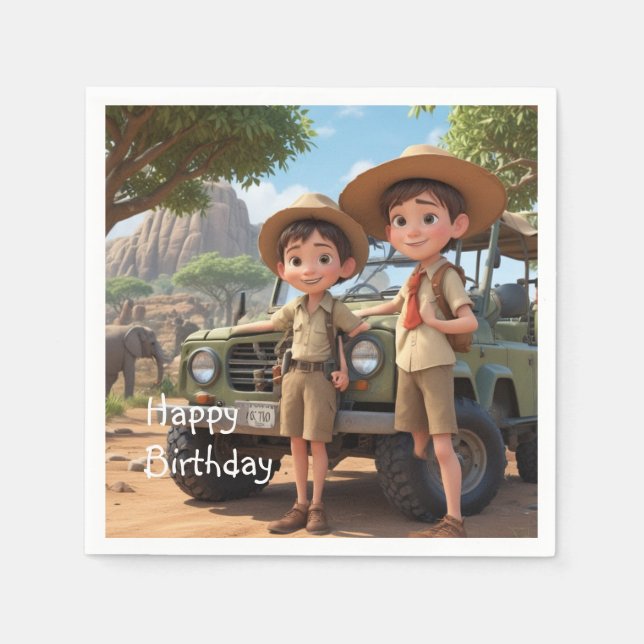 Kid’s Safari Napkin (Front)