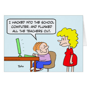 kid school hacked computer flunked teachers out