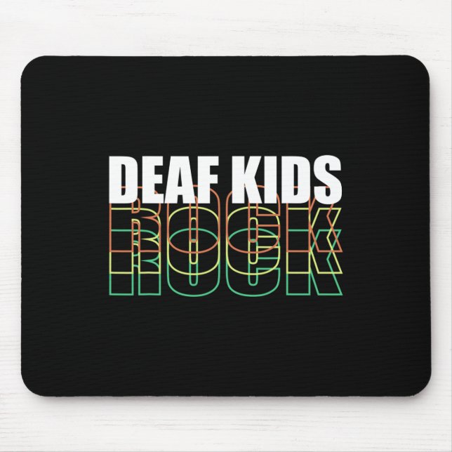 Kid Sign Language  Mouse Mat (Front)
