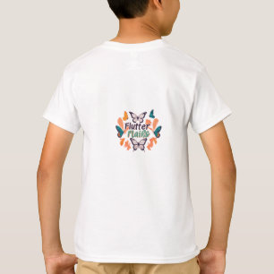 Kid T-shirt designed with "Flutter Flairs".