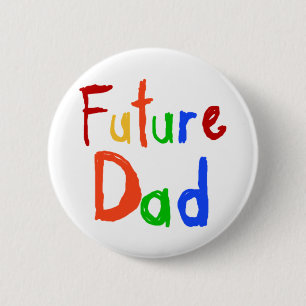 Kid Text Future Dad T-shirts and Gifts 6 Cm Round Badge