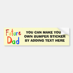 Kid Text Future Dad T-shirts and Gifts Bumper Sticker