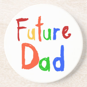 Kid Text Future Dad T-shirts and Gifts Coaster