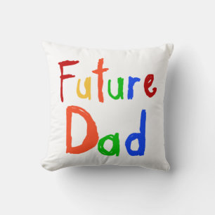 Kid Text Future Dad T-shirts and Gifts Cushion