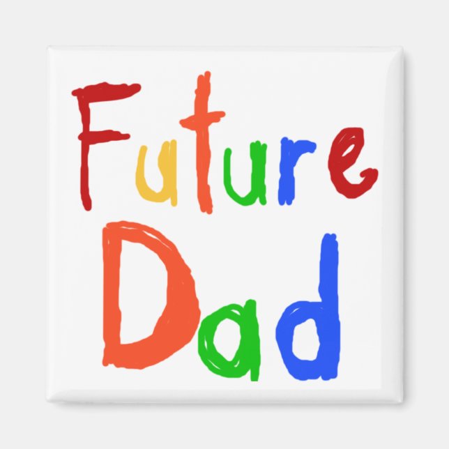 Kid Text Future Dad T-shirts and Gifts Magnet (Front)