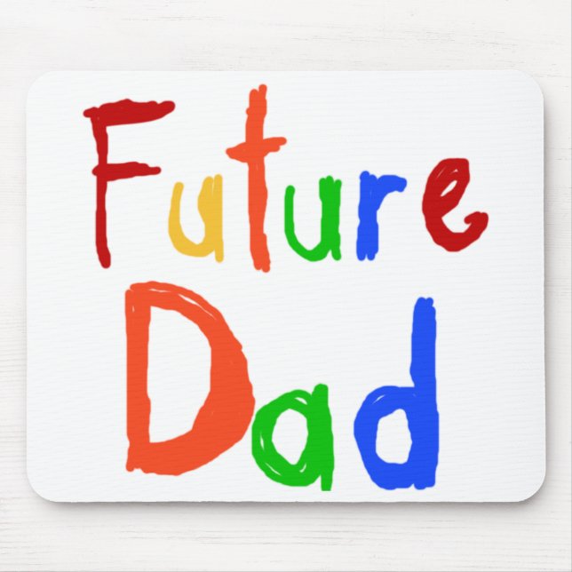 Kid Text Future Dad T-shirts and Gifts Mouse Mat (Front)
