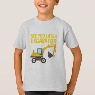 Kid Toddler Excavator Construction Shirt