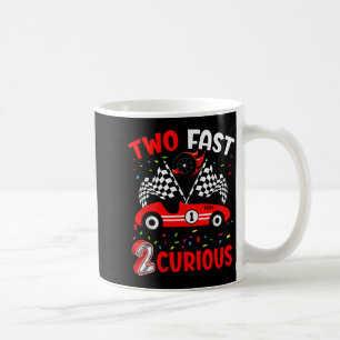 Kid Two Fast 2 Curious 2nd Birthday Two Years Old  Coffee Mug