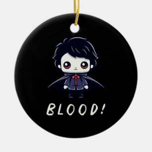 Kid Vampire Ceramic Tree Decoration