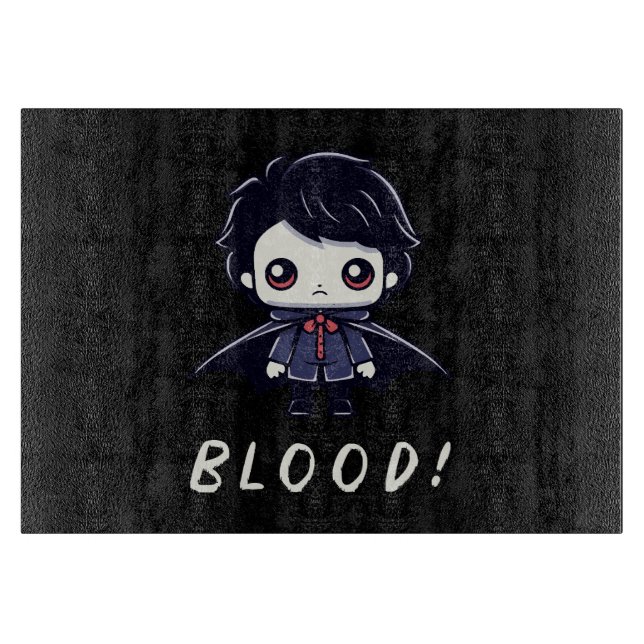  Kid Vampire Cutting Board (Front)