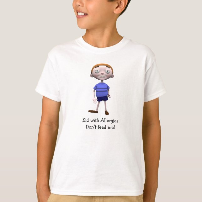 Kid with Allergies T-Shirt (Front)