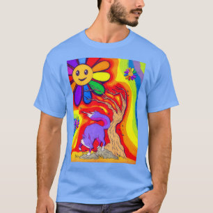 Kidcore Aesthetic Fo And Smiling Flowers 80s 90s R T-Shirt