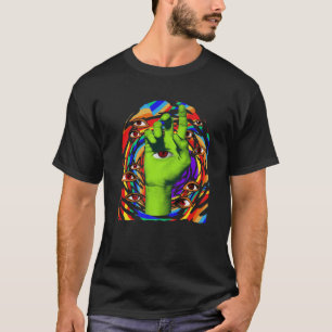 Kidcore Aesthetic Weirdcore Eyes Weird Eye Hand T-Shirt