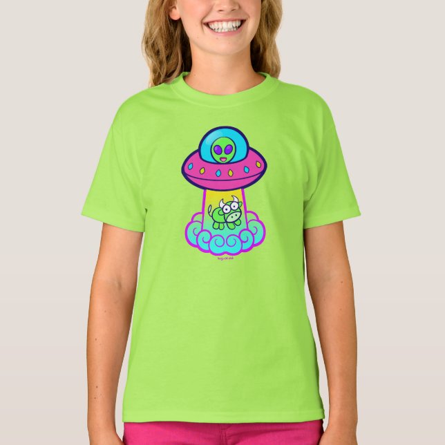 Kidcore UFO Cute Kawaii T-Shirt (Front)