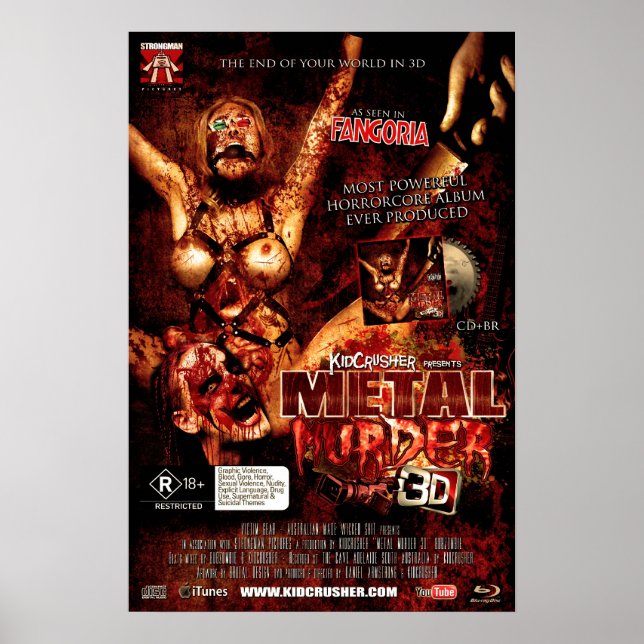 KidCrusher - Metal Murder 3D (16x24) Poster (Front)