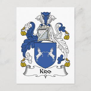 Kidd Family Crest Postcard
