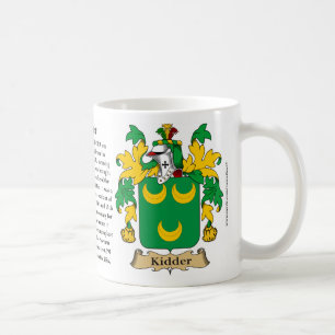 Kidder, the Origin, the Meaning and the Crest Coffee Mug