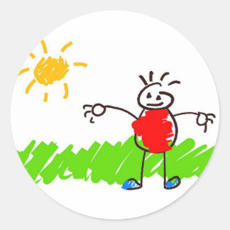 Kiddie Art Classic Round Sticker