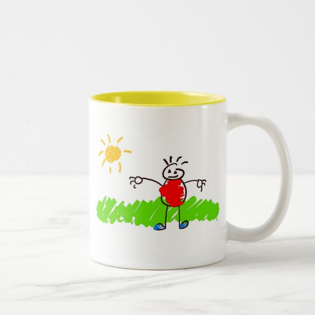 Kiddie Art Two-Tone Coffee Mug (Right)