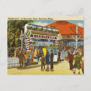 Kiddie land Riverside Park, Agawam, Massachusetts Postcard