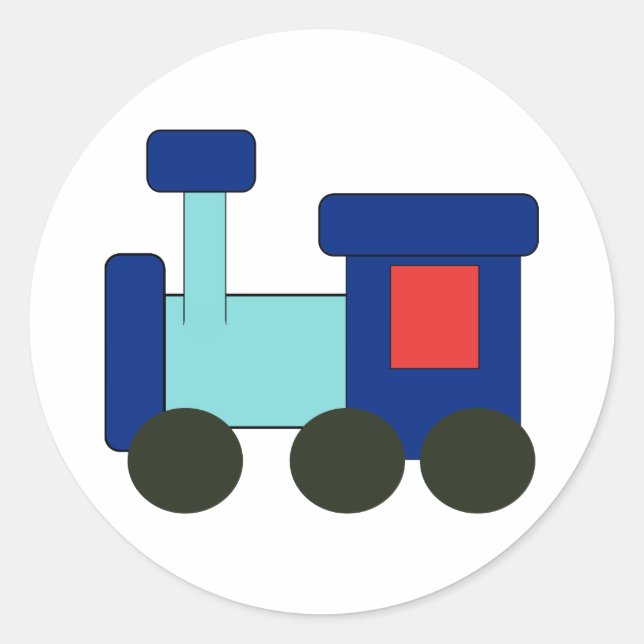 Kiddie Train Classic Round Sticker (Front)