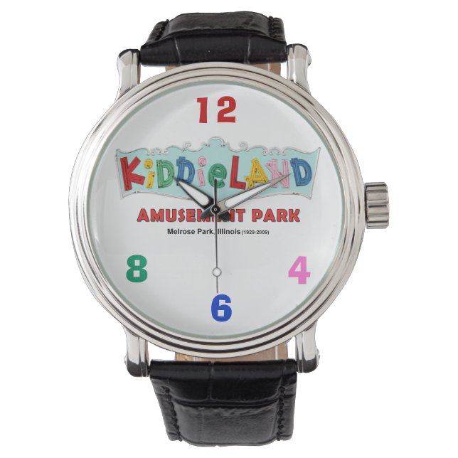 Kiddieland Melrose Park, IL, Text Sign Watch (Front)