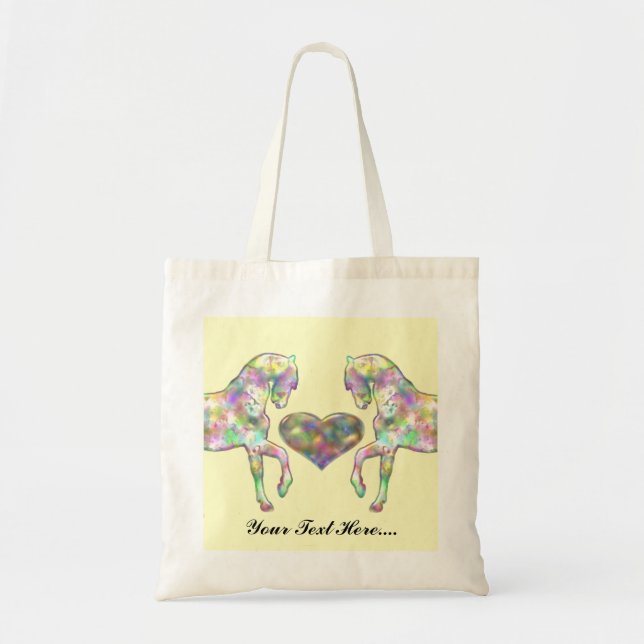 Kiddies Horse and Love Heart Tote Bag (Front)