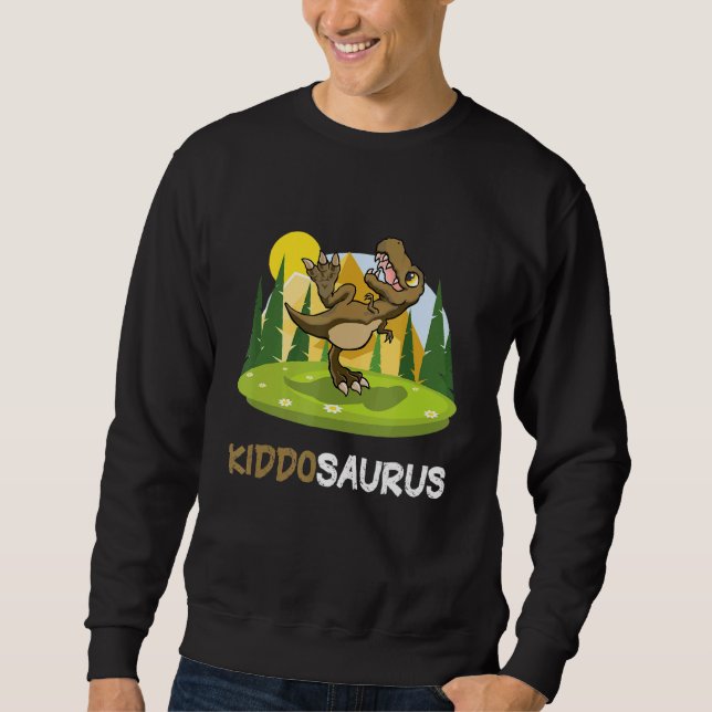 Kiddosaurus Dinosaur  Cute Kiddo Rex Sweatshirt (Front)