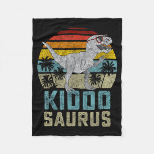 Kiddosaurus T Rex Dinosaur Kiddo Saurus Family Mat Fleece Blanket