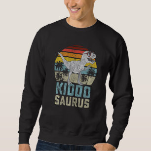 Kiddosaurus T Rex Dinosaur Kiddo Saurus Family Mat Sweatshirt