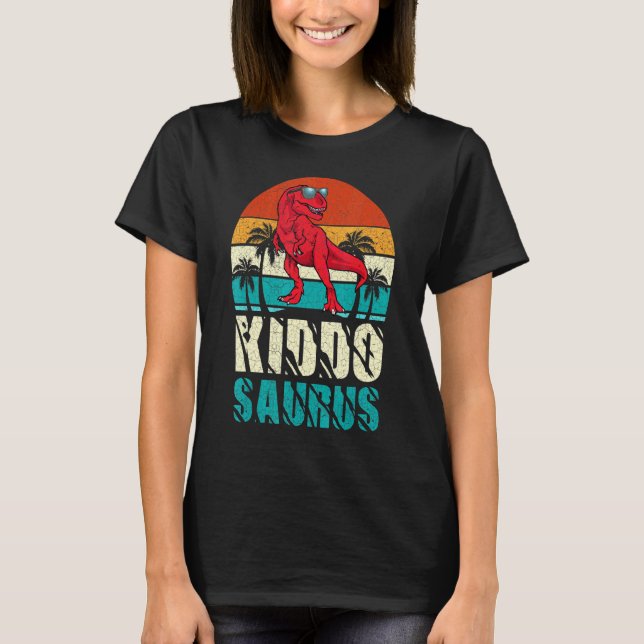 Kiddosaurus T Rex Dinosaur Kiddo Saurus Matching F T-Shirt (Front)