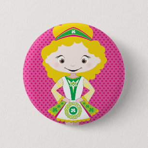 KIDLETS :: irish dancer blonde 6 Cm Round Badge