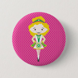 KIDLETS :: irish dancer blonde 6 Cm Round Badge