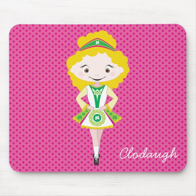 KIDLETS :: irish dancer blonde Mouse Mat (Front)